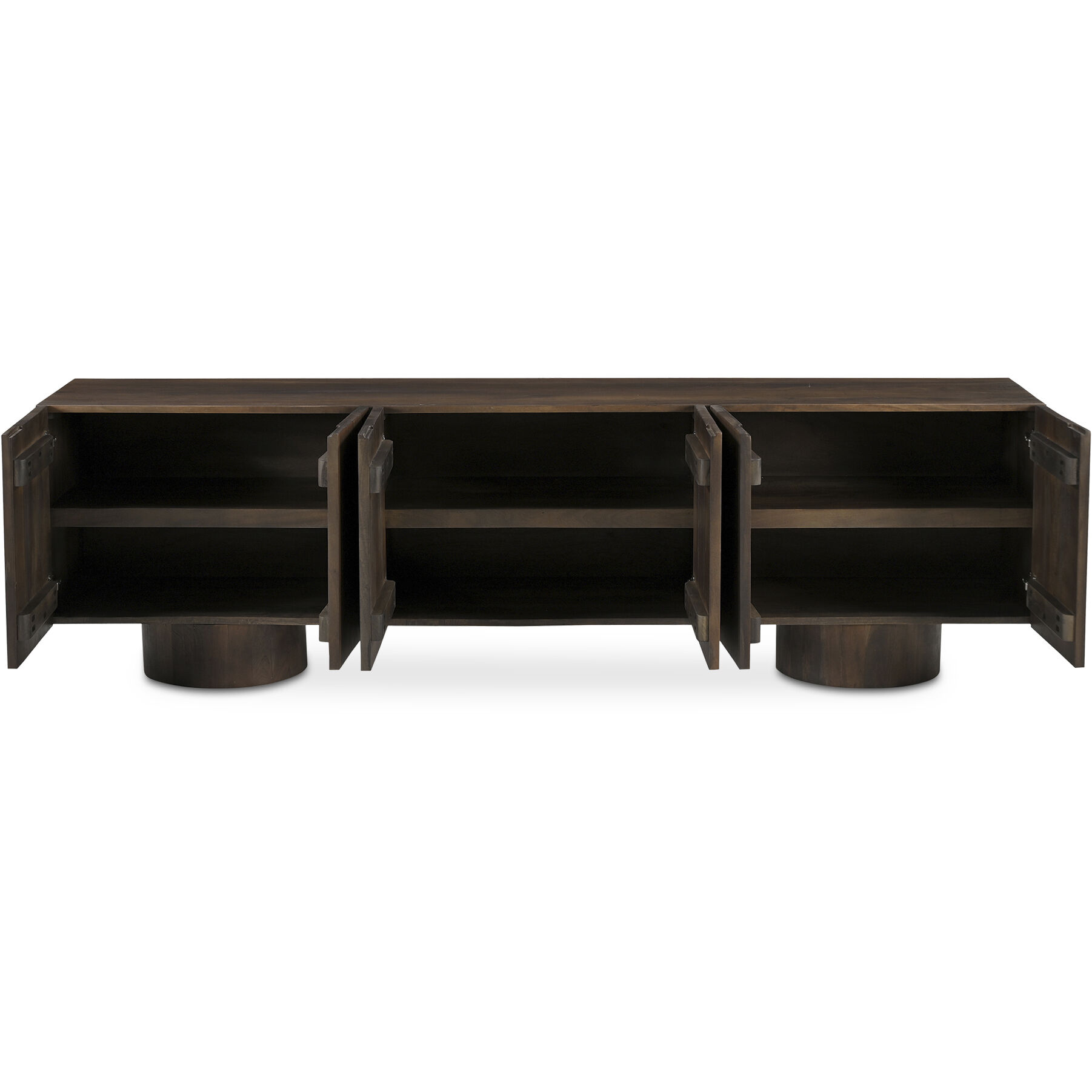 Hadley 90 inch Dark Brown Media Unit